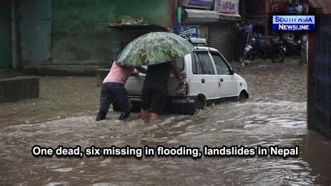 One Dead Six Missing In Flooding Landslides In Nepal Youtube