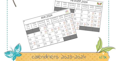 Calendriers Par La Classe De Laur Ne Jenseigne Fr