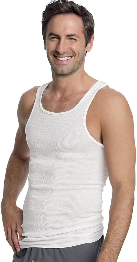 Hanes Men S 100 Cotton White A Shirts Tagless Undershirts Tanks Tank