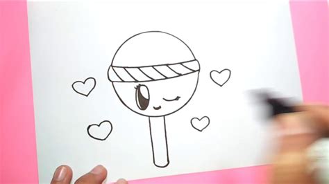 How to Draw a Lollipop Cute and Easy - For Kids - YouTube