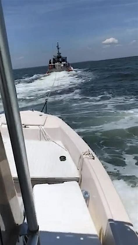 Dvids Video Coast Guard Rescues 4 People From Boat Taking On Water