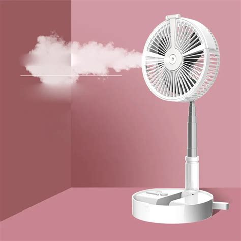 Handheld Misting Fan Mini Usb Rechargeable Battery Operated Misting Fan