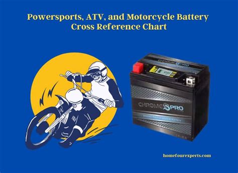 Powersports Atv And Motorcycle Battery Cross Reference Chart How To