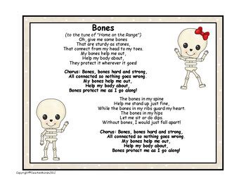 Skeleton Poems Songs By Deeannmoran Teachers Pay Teachers