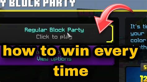 How To Win Block Party EVERY TIME The Hive Block Party YouTube