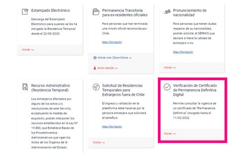 Descargar El Certificado De Permanencia Definitiva Con Clave Única