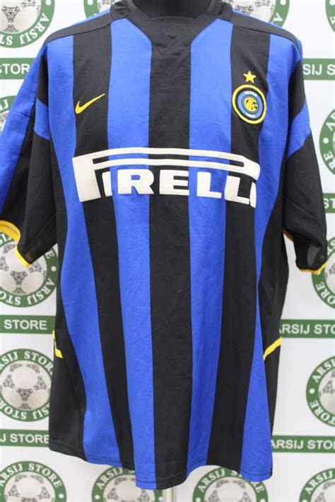 Maglia INTER VIERI XL Home 2002 03 Signed Arsij Store Vendita Di