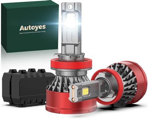 Autoyes Upgraded H11 LED Headlight Bulb 600 Brighter 24000LM 6500K