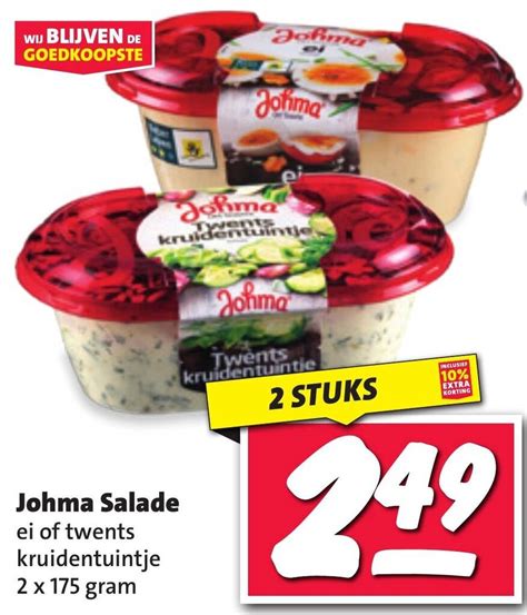 Johma Salade 2 X 175 Gram Aanbieding Bij Nettorama