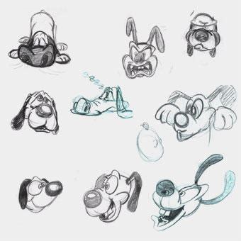 Cartoon Dog Sketches by loshunter on DeviantArt