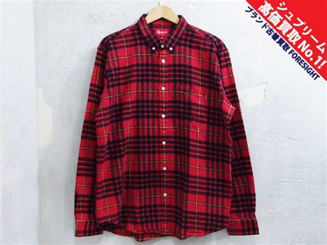 Supreme ‘tartan Flannel Shirtフランネルシャツ タータンチェック プレイド Xl 赤 レッドシュプリーム ブランド古着の買取販売フォーサイト オンラインストア