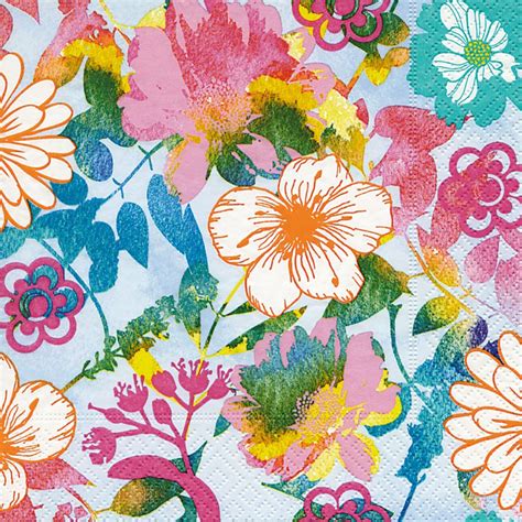 Guardanapo Decoupage Floral Ref 1054