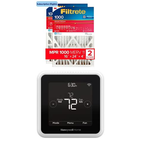 Shop Honeywell Home T5 Smart Black White Wi Fi Thermostat 1000 MPR