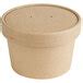 Ecochoice Oz Kraft Paper Soup Hot Food Cup With Vented Lid Pack