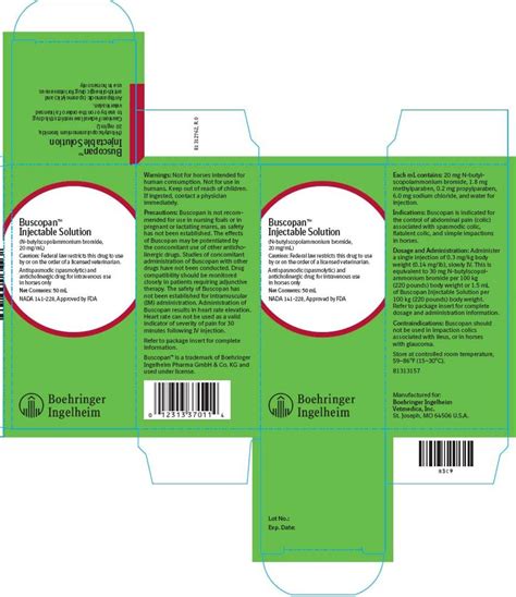 buscopan fda prescribing information side effects