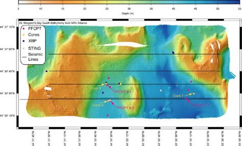 Ffcpt And Sediment Core Locations In St Margarets Bay Nova Scotia