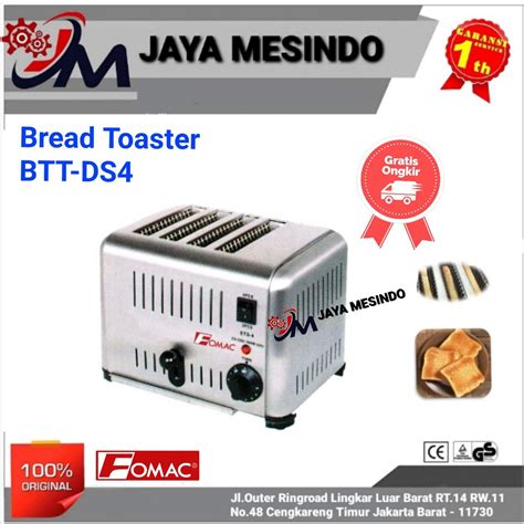 Jual Mesin Bread Toaster Mesin Pemanggang Roti Slide Btt Ds Fomac