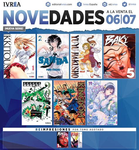 Ivrea España on Twitter NOVEDADES DEL 6 DE JULIO IKKITOUSEN