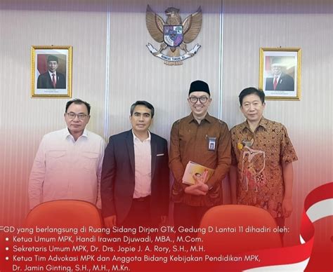 Majelis Pendidikan Kristen Ikut Fgd Bahas Ruu Sisdiknas Dengan Dirjen