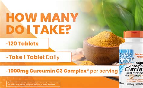 Doctors Best Curcumin From Turmeric Root With C3 Complex