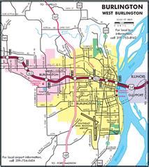 Burlington Iowa Street Map - College Map