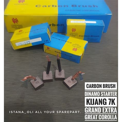 Jual Arang Carbon Karbon Brush Dinamo Starter Kijang Grand Extra 7k 18 Great New Corolla