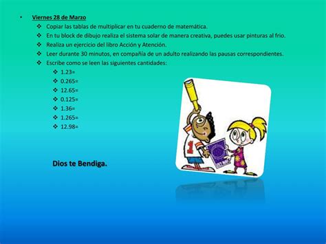 Ppt Actividades Diarias Para Reforzar Contenidos Vistos En Clase Er