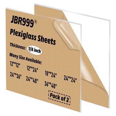 Buy Pack X Plexiglass Sheets Inch Thick Plexiglass Panel