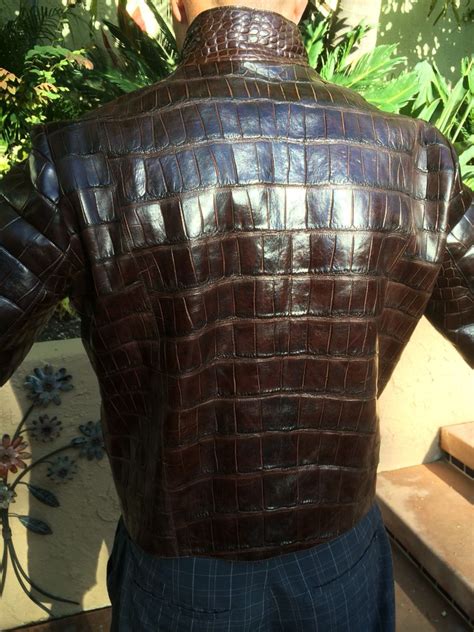 Custom Made Alligator Jacket Tony Murga Designer Murga Boot Company Custom Leather Jackets