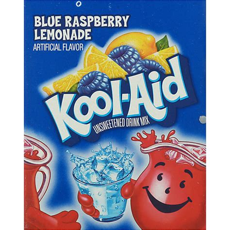 Kool Aid Unsweetened Blue Raspberry Lemonade Artificially Flavored