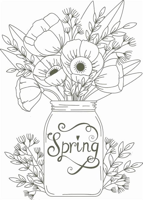 Spring Printables Coloring Pages