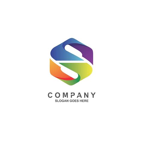 Diseño De Logotipo Colorido Letra S Vector Premium