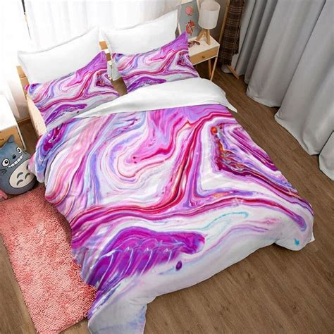 3D Bedding Set Size Stone Fashion Texture Duvet Cover And Pillowcase