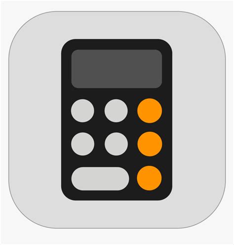 Apple Calculator Icon Ios 11 Hd Png Download Kindpng