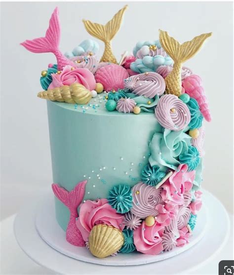 Mermaid Tail Fondant Cake Topper Edible Girl Birthday Etsy Artofit