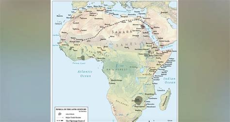 14th Century Africa Map - Gillie Donnamarie