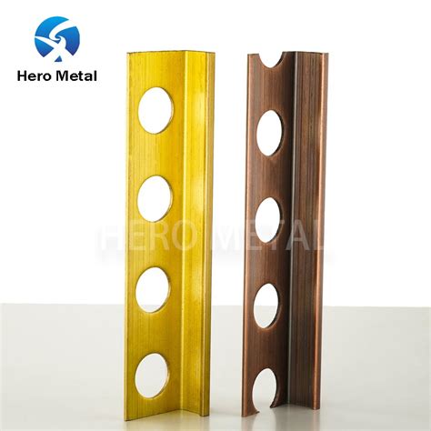 Custom Luxury L Shape Brass Profile Tile Edging Trim Suppliers Manufacturers Factory Direct