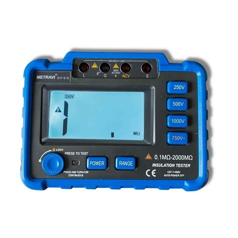 Digital Insulation Tester Metravi Instruments