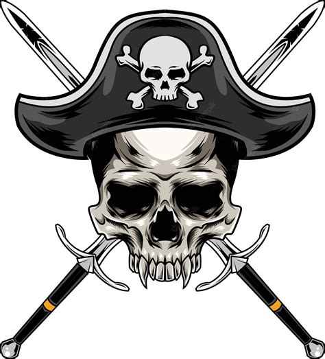 Pirate Skull And Crossbones Vector