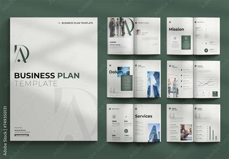 Business Plan Layout Stock Template | Adobe Stock