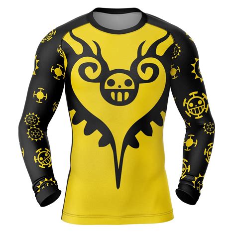 Trafalgar Law One Piece Long Sleeve Rash Guard Compression Shirt