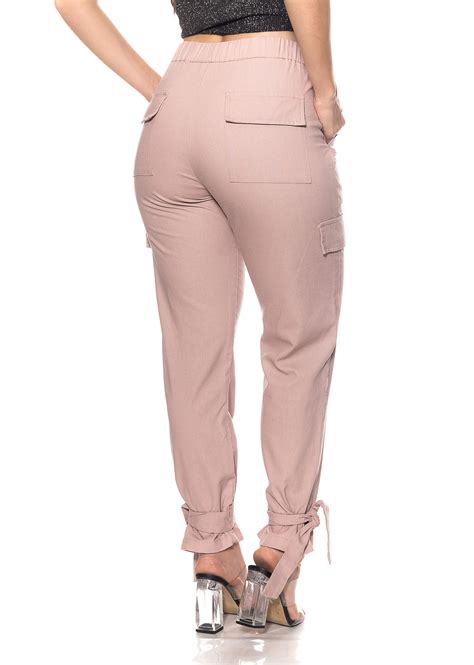 Calça Feminina Jogger Linho Color Crocker