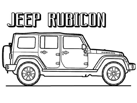 Free Jeep Coloring Pages To Print