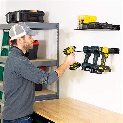 Wall Mounted Drill Rack Organize All Of Your Electric Power Drills On