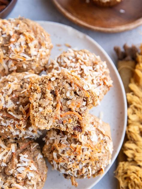 Healthy Oatmeal Carrot Cake Muffins Story The Roasted Root