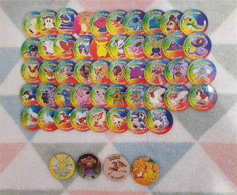 1,2) Продам фишки,кэпсы. Покемон/Pokemone (серия Taso 4 - пластик 28 шт ...