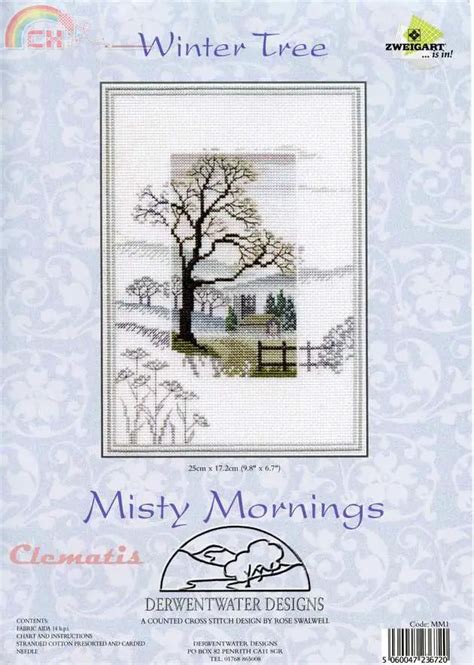 Derwentwater Designs MM1 Misty Mornings Winter Tree Cross Stitch