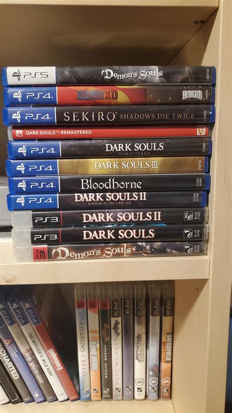 Ready for the marathon. All my fromsoft games in order of release. I ...