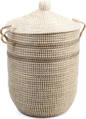 Viet Seagrass Large Seagrass Storage Basket With Handles Shopstyle