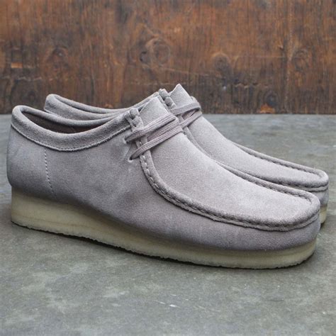 Clarks Men Wallabee Gray Suede In 2021 Clarks Wallabees Men Dress Shoes Men Clarks Wallabees